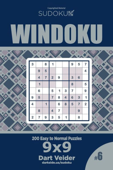Sudoku Windoku - 200 Easy To Normal Puzzles 9X9