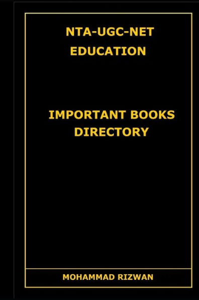 Nta-Ugc-Net Education : Important Books Directory
