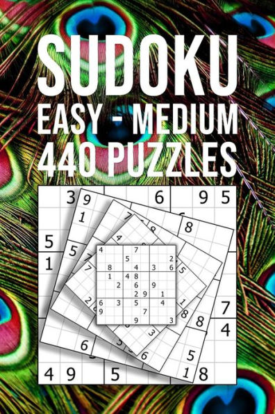 Sudoku Easy - Medium 440 Puzzles : Beginner Collection Entertaining Game To Keep Your Brain Active