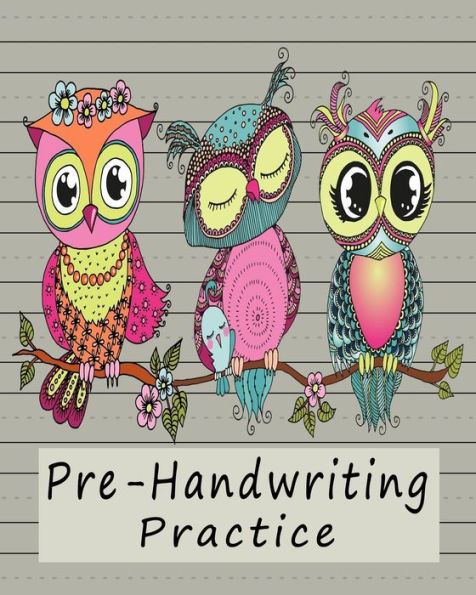 Pre-Handwriting Practice : Workbook For Kids In Kindergarten & Pre-School - Grey