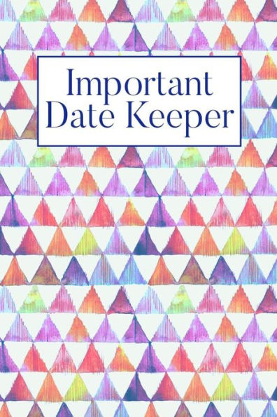 Important Date Keeper: Purple Triangles