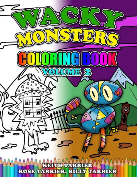 Wacky Monsters Coloring Book - 9781731548283