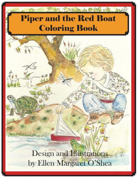 Piper And The Red Boat Coloring Book