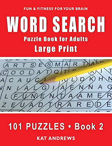 Word Search Puzzle Book for Adults : Large Print 101 Puzzles - Book 2