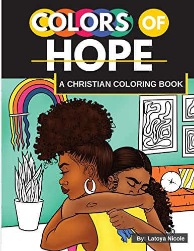 Colors of Hope: A Christian Coloring Book Inspirational Quotes Black Women, Brown Women