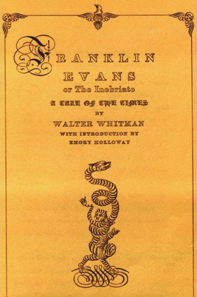 Franklin Evans Or The Inebriate: A Tale Of The Times