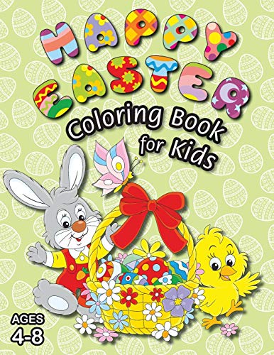 Happy Easter Coloring Book for Kids: (Ages 4-8) With Unique Coloring Pages! (Easter Gift for Kids)