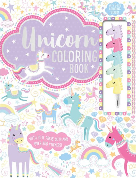 Unicorn Coloring Book (Coloring Book With Stacking Crayon)