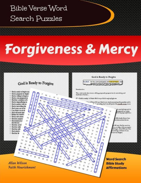 Bible Verse Word Search Puzzles - Forgiveness & Mercy: Scripture Word & Phrase Search with Bible Study & Christian Affirmations