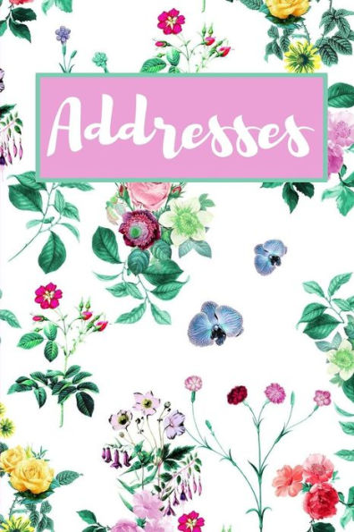 Addresses: Pink, Green & Purple Floral Design