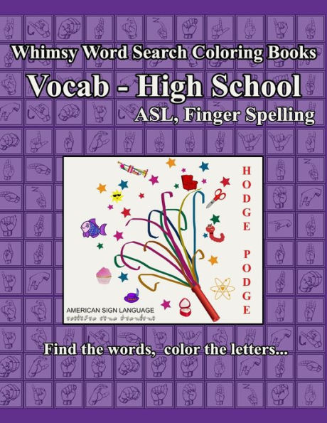 Whimsy Word Search, Vocab High School , Asl