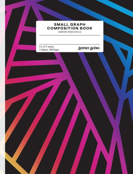 Small Graph Composition Book : Geometric Prism (Style A)