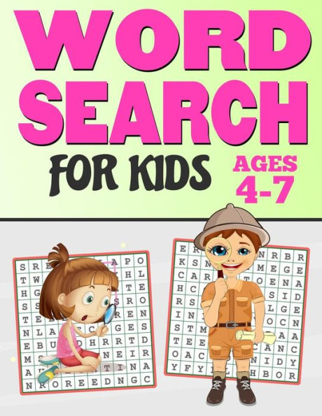 Word Search For Kids Ages 4-7 : 65 Fun And Easy Word Search Puzzles - Large Print Activity Workbook (8. 5 X 11)