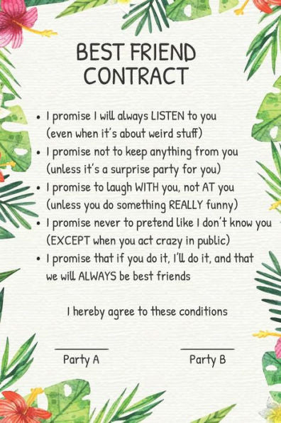 Contrato de mejor amigo
