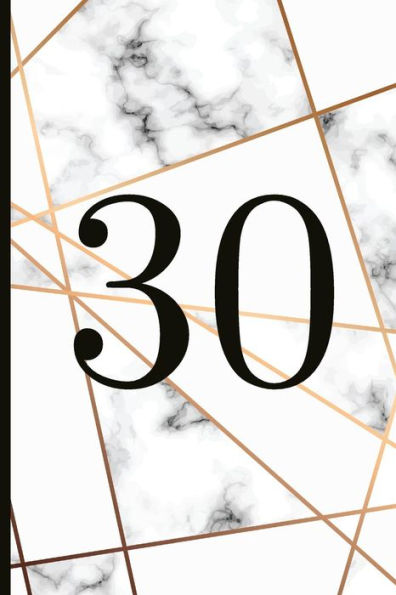 30: Un hermoso regalo y recuerdo de cumpleaños número 30 para anotar momentos especiales