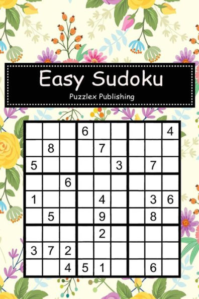 Easy Sudoku: Sudoku Puzzle Game For Beginers With Colorful flowers pattern fabric background cover