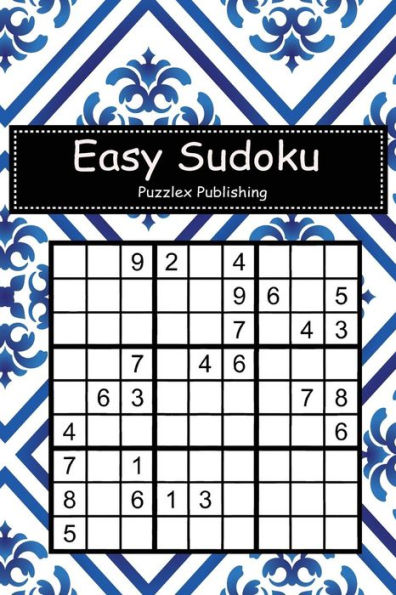 Easy Sudoku: Sudoku Puzzle Game For Beginers With decorative pattern cover