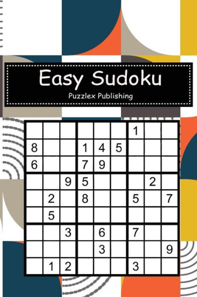 Easy Sudoku: Sudoku Puzzle Game For Beginers With Bauhaus Abstract Memphis Cover