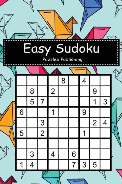 Easy Sudoku: Sudoku Puzzle Game For Beginers With Bird origami pattern cover