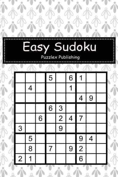 Easy Sudoku: Sudoku Puzzle Game For Beginers With Elegant decorative light grey geometric floral cover
