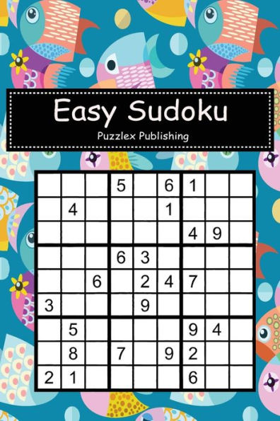 Easy Sudoku: Sudoku Puzzle Game For Beginers With Fish graphic design seamless pattern cover