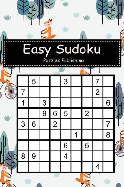 Easy Sudoku: Sudoku Puzzle Game For Beginers With Fox ride vintage bicycle in the forest cover