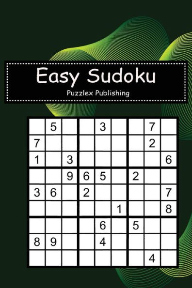 Easy Sudoku: Sudoku Puzzle Game For Beginers With Green Abstract sound wave cover