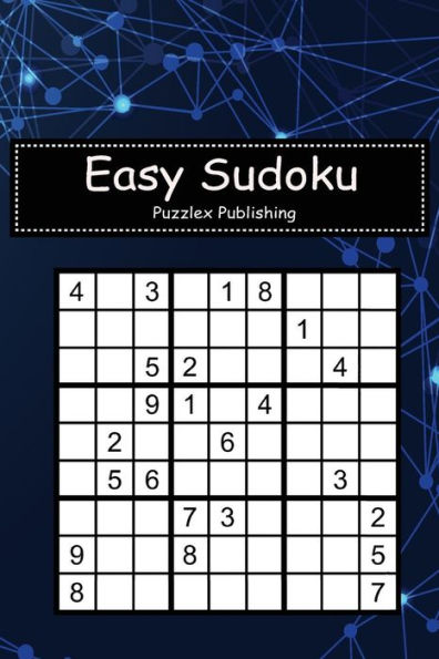 Easy Sudoku: Sudoku Puzzle Game For Beginers With technology futuristic concept blue cover