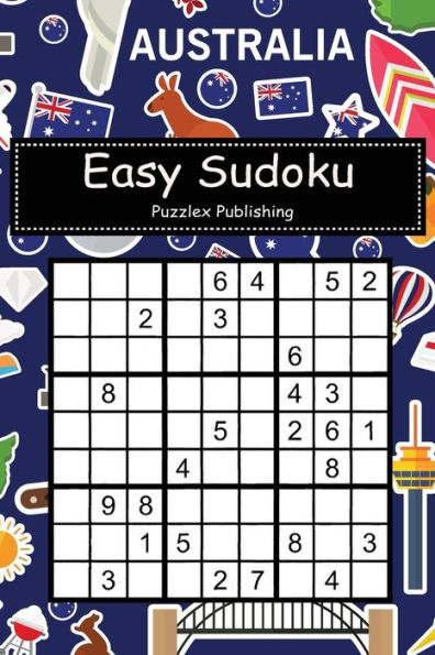 Easy Sudoku: Sudoku Puzzle Game For Beginers With Flat Seamless Texture Pattern Australia Cover