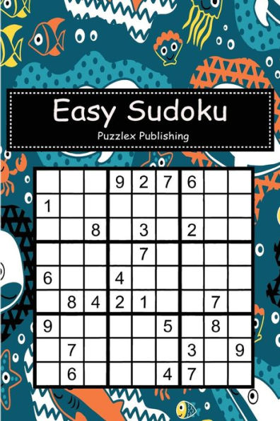 Easy Sudoku: Sudoku Puzzle Game For Beginers With Marine Animals Cartoon Cover