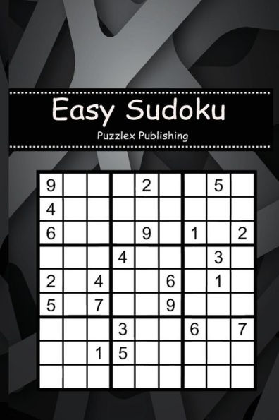 Easy Sudoku: Sudoku Puzzle Game For Beginers With Background in the form of gray abstract cover