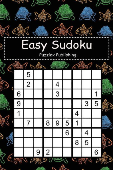 Easy Sudoku: Sudoku Puzzle Game For Beginers With Fish and turtle seamless pattern cover