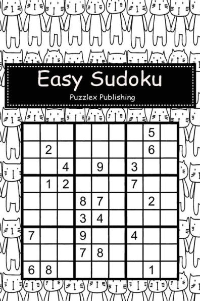 Easy Sudoku: Sudoku Puzzle Game For Beginers With Hand Drawn Cats Cover