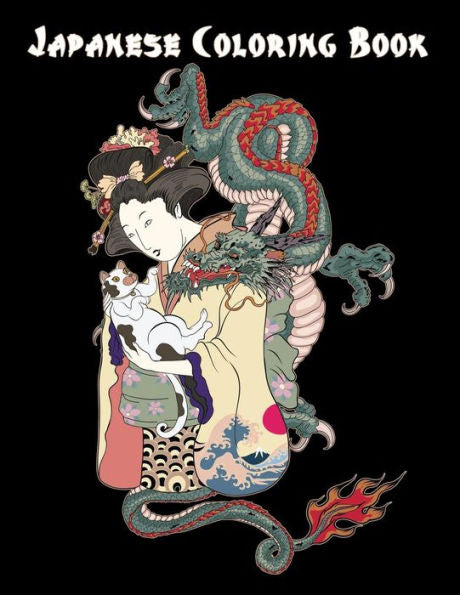 Japanese Coloring Book: Adult Coloring Book of Japanese Designs (Japan Coloring Book)