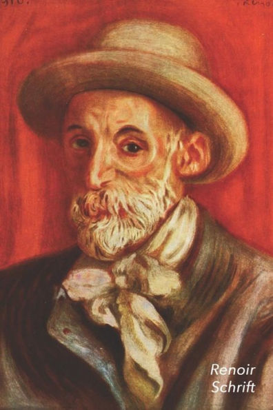 Renoir Schrift: Zelfportret - Artistiek Notitieboek - Ideaal Voor School, Studie, Recepten Of Wachtwoorden