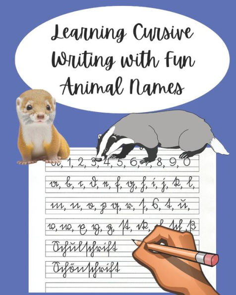 Learning Cursive Writing with Fun Animal Names