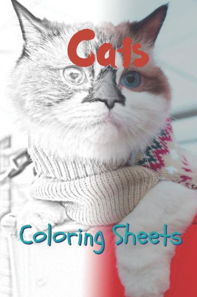 Cat Coloring Sheets: 30 cat drawings,coloring sheets adults relaxation, coloring book for kids, for girls, volume 9