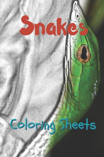 Snake Coloring Sheets: 30 Snake Drawings, Coloring Sheets Adults Relaxation, Coloring Book For Kids, For Girls - 9781797630748