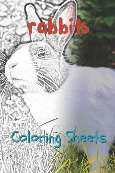 Rabbit Coloring Sheets: 30 Rabbit Drawings, Coloring Sheets Adults Relaxation, Coloring Book For Kids, For Girls - 9781797658858