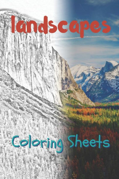 Landscape Coloring Sheets: 30 landscape drawings,coloring sheets adults relaxation, coloring book for kids, for girls, volume 15