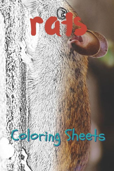 Rat Coloring Sheets: 30 Rat Drawings, Coloring Sheets Adults Relaxation, Coloring Book For Kids, For Girls - 9781797739397