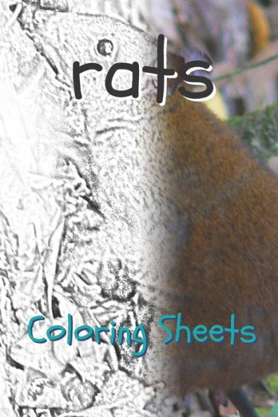 Rat Coloring Sheets: 30 Rat Drawings, Coloring Sheets Adults Relaxation, Coloring Book For Kids, For Girls - 9781797739434