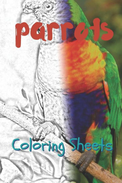 Parrot Coloring Sheets: 30 Parrot Drawings, Coloring Sheets Adults Relaxation, Coloring Book For Kids, For Girls - 9781797819341