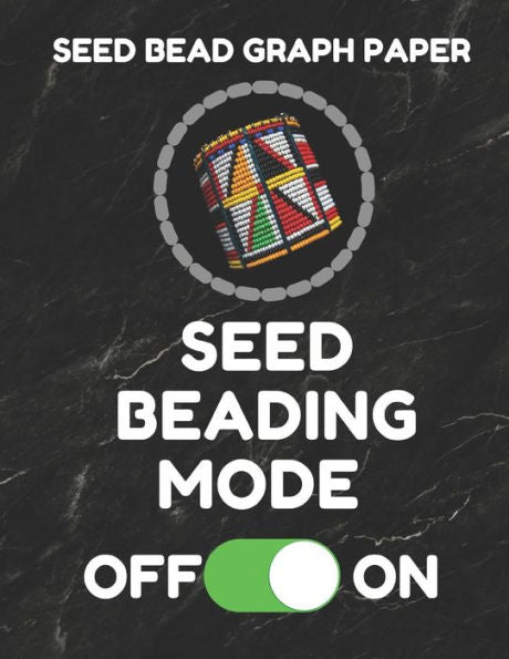 Seed Bead Graph Paper: Book For Designing Seed Beading Patterns, 8.5 By 11 Inches, Large Size, Funny Mode Black Cover