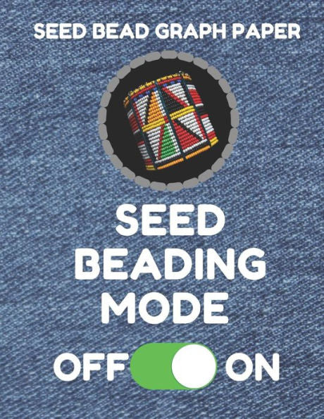 Seed Bead Graph Paper: Book For Designing Seed Beading Patterns, 8.5 By 11 Inches, Large Size, Funny Mode Denim Cover