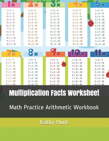 Multiplication Facts Worksheet: Math Practice Arithmetic Workbook