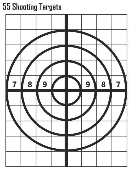 55 Shooting Targets: Bullseye Shooting Targets