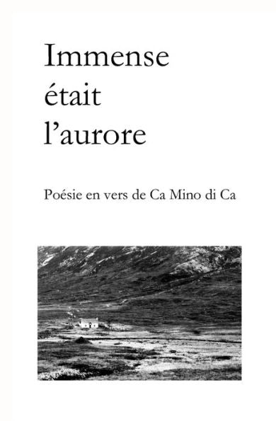 Immense etait l'aurore: Poesie en vers de Ca Mino Di Ca (French Edition)