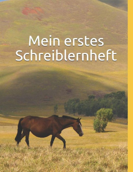 Mein Erstes Schreiblernheft : Schreiblernheft Für Schreibanfänger. Extra Große Linienabstände Für Erste Schreibübungen. 1. Klasse Lineatur Mit Haus. Für Kinder Im Kindergarten, Vorschule Oder 1. Klasse