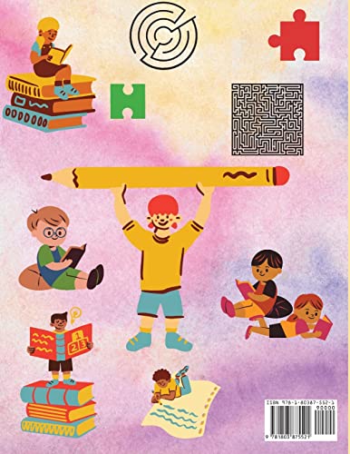 Activity Book For Clever Kids: Connect The Dots, Mazes, Word Search, Picture Puzzles Many More